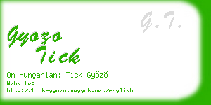 gyozo tick business card