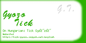 gyozo tick business card